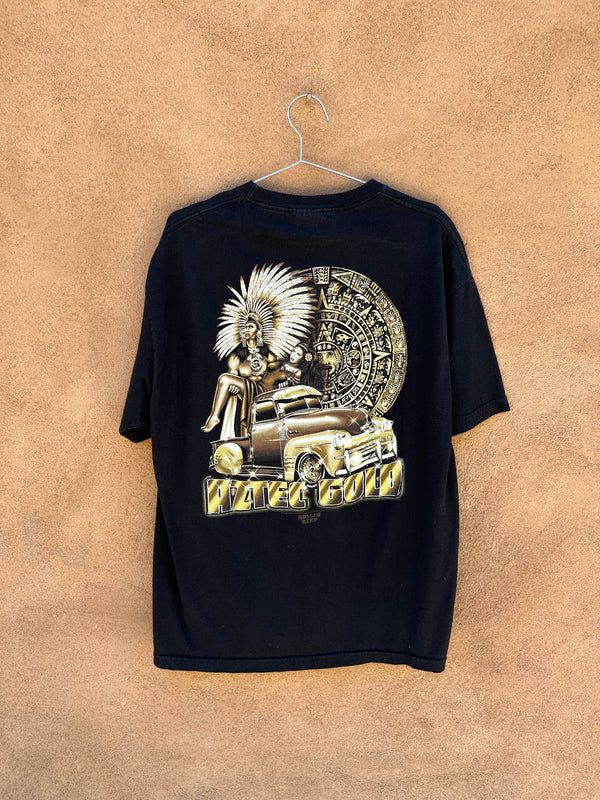 Rollin Deep Aztec Gold - Chicano Pride - T-shirt