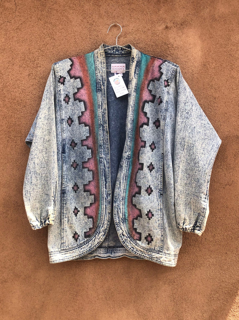 Acid Wash Sundance Denim Jacket - Southwest Style