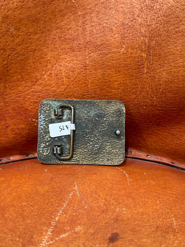 New Orleans Bourbon St. Brass Belt Buckle