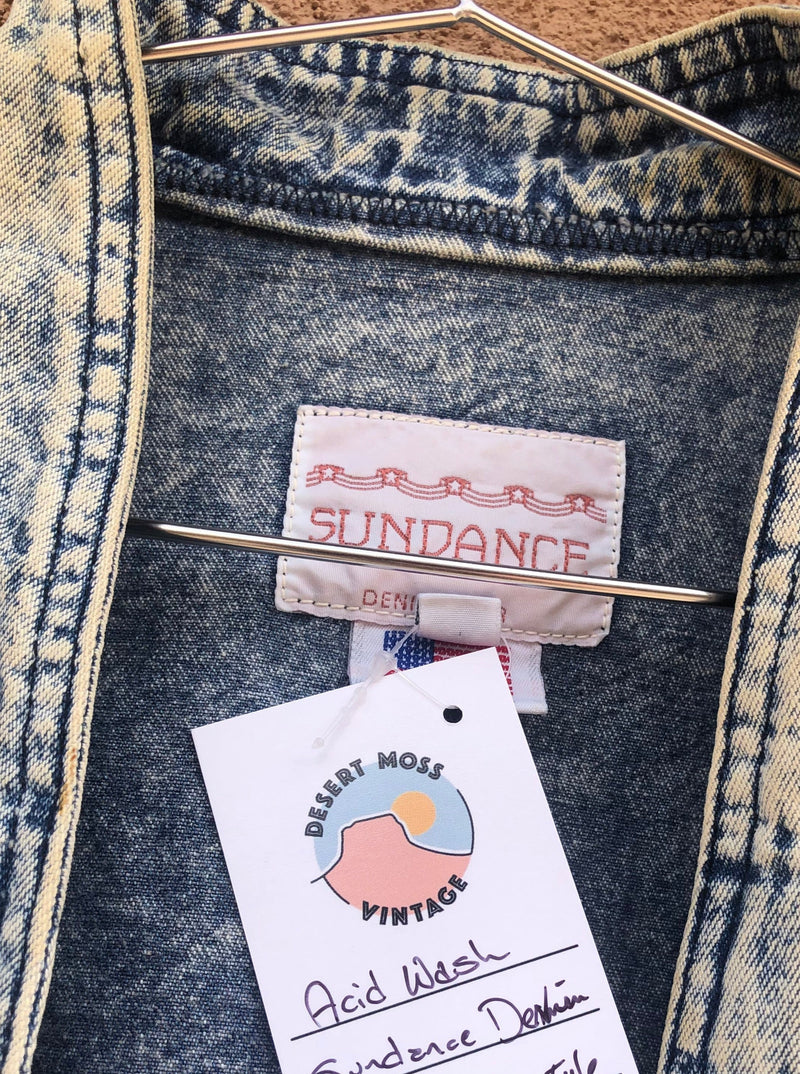 Acid Wash Sundance Denim Jacket - Southwest Style