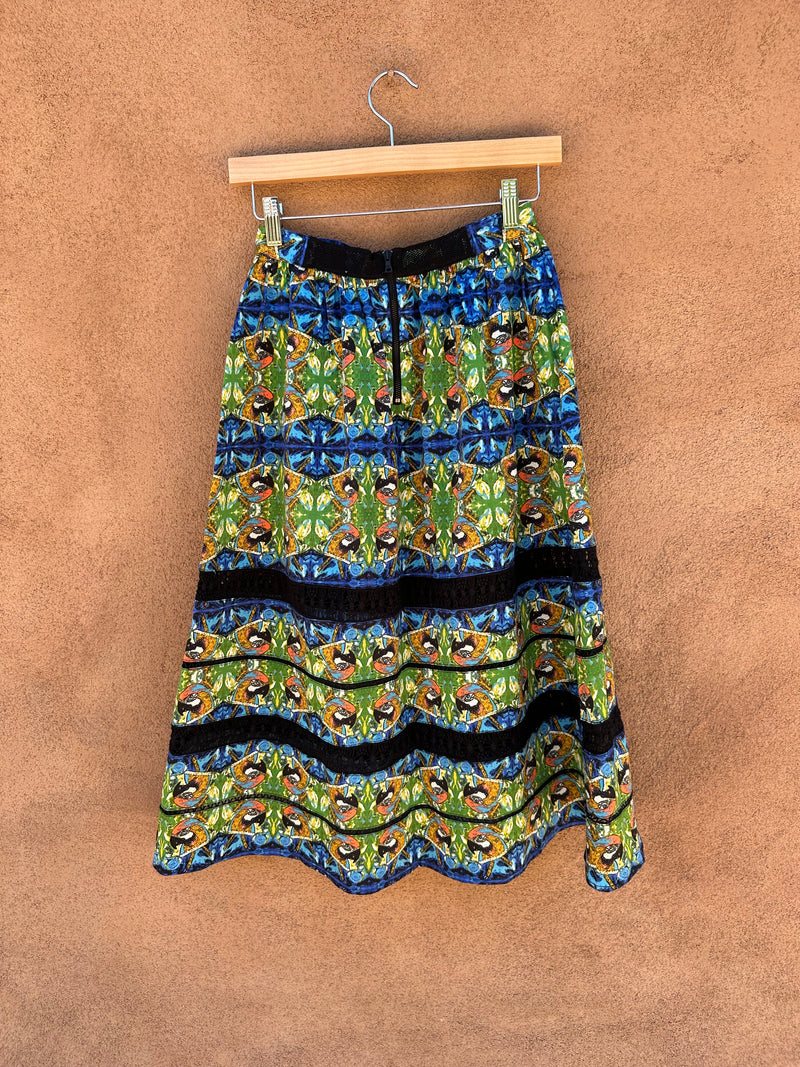 Parrot Skirt with Lace