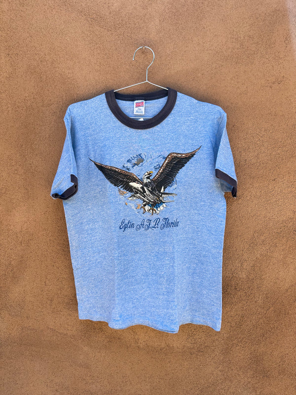 Eglin A.F.B. Florida Screaming Eagle Ringer T-shirt