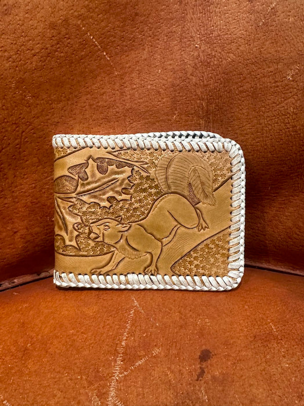 1960's No Hunting Hand Tooled Wallet