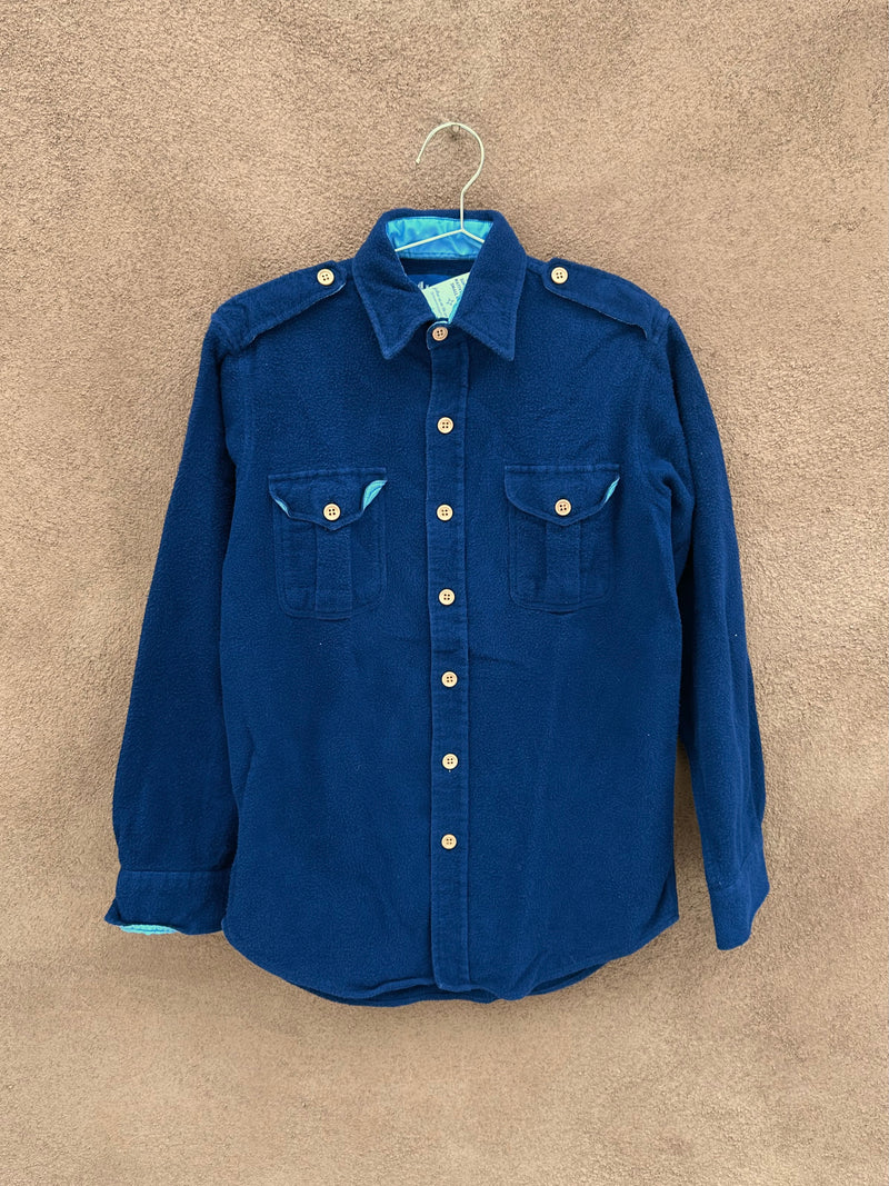 Alontis Blue Flannel with Wood Buttons