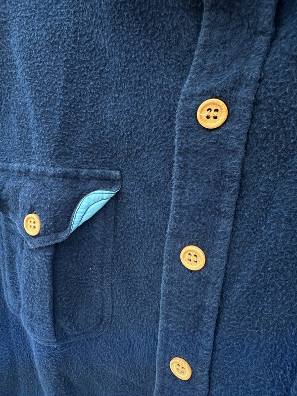 Alontis Blue Flannel with Wood Buttons