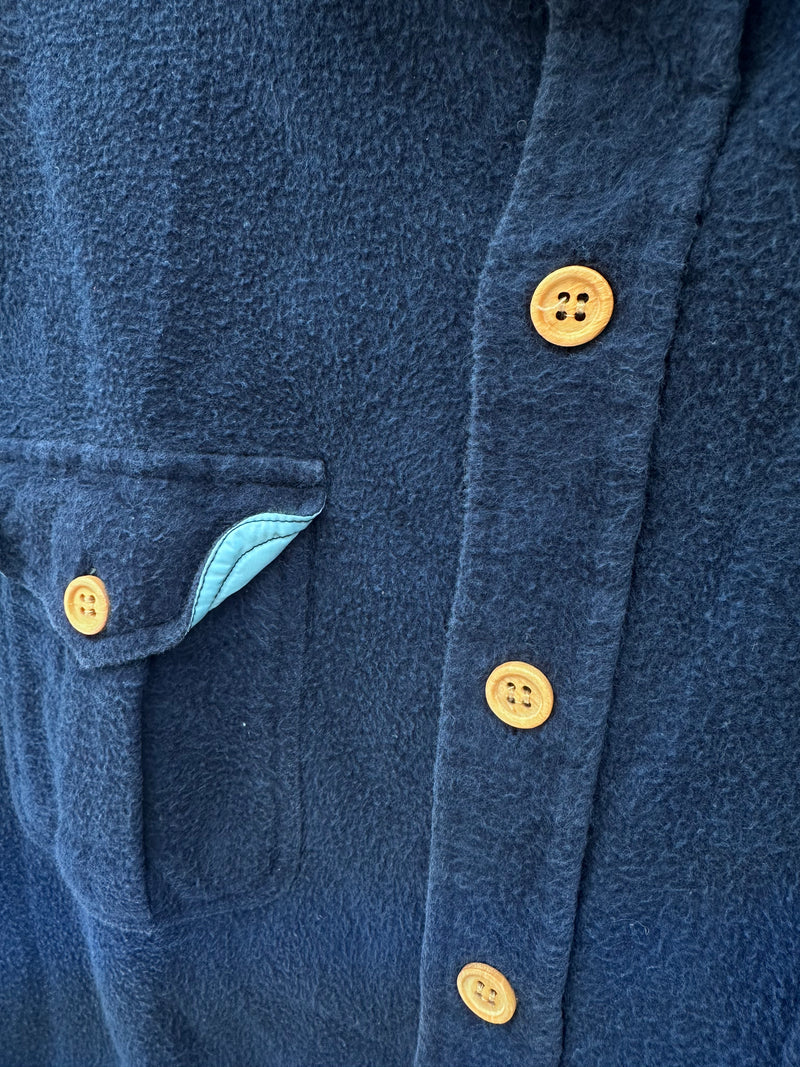 Alontis Blue Flannel with Wood Buttons