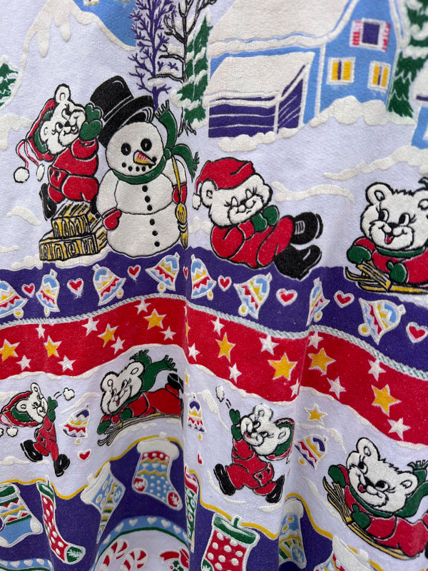 Way Too Happy Teddybears Holiday Sweatshirt