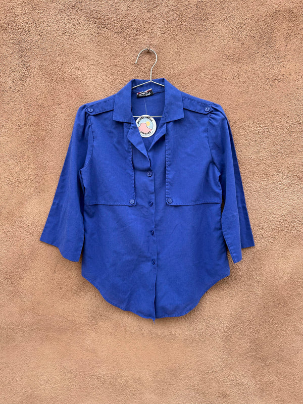 1980's Blue Rhapsody Blouse