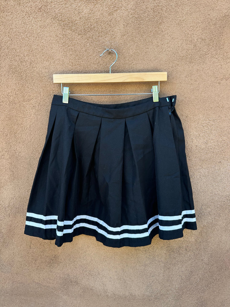 Black and White Schoolgirl Skirt