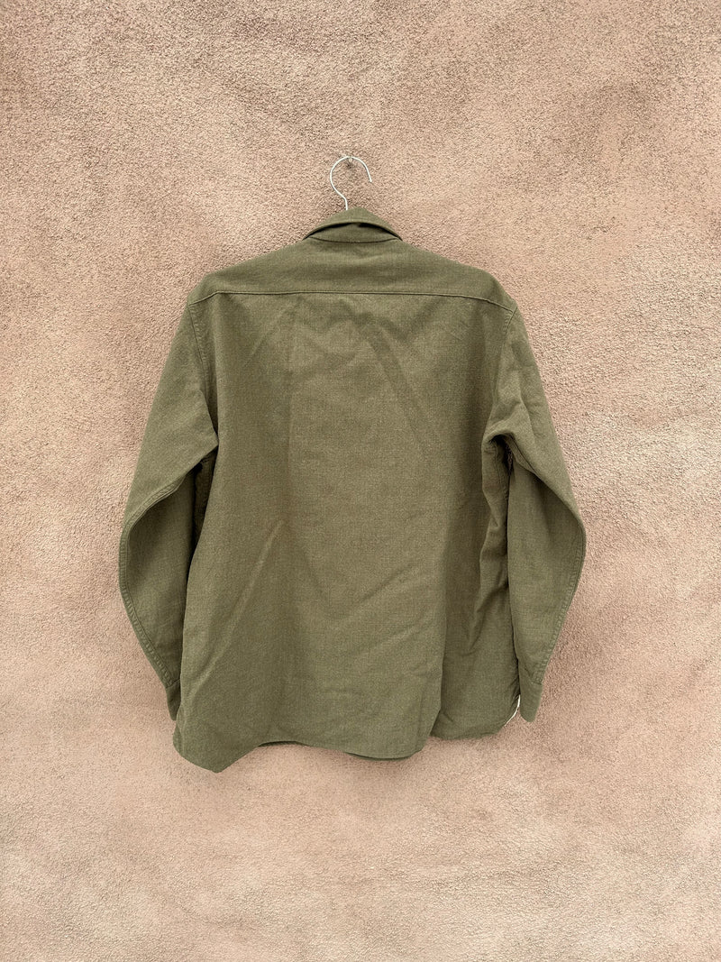 Drab Green WWII Wool U.S. Army Shirt