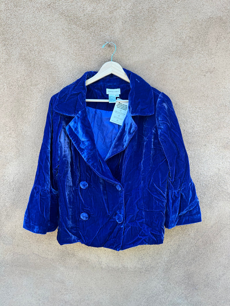 90’s Cobalt Newport News Velveteen Jacket