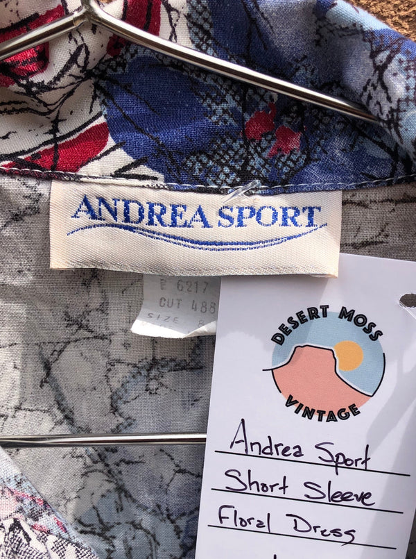 Andrea Sport Short Sleeve Floral Dress