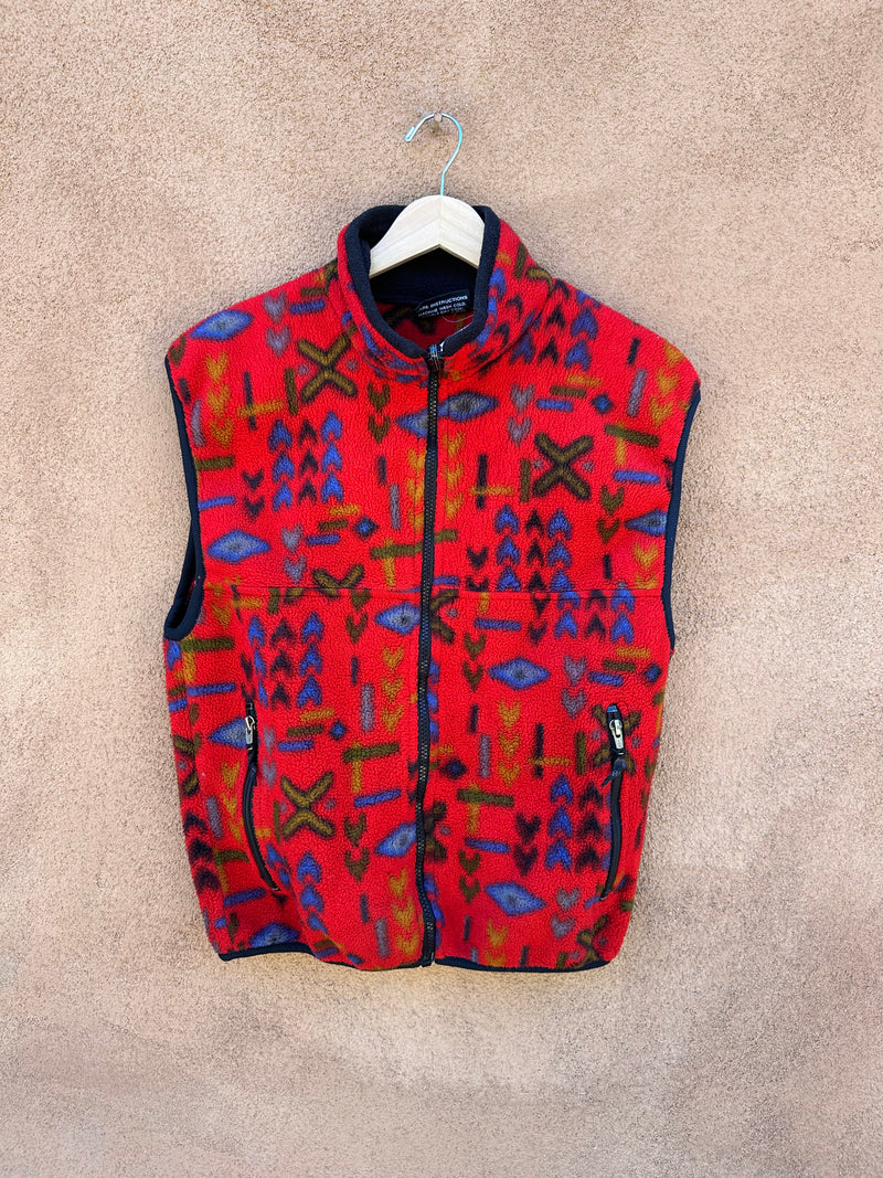 Perigee Red Fleece Vest