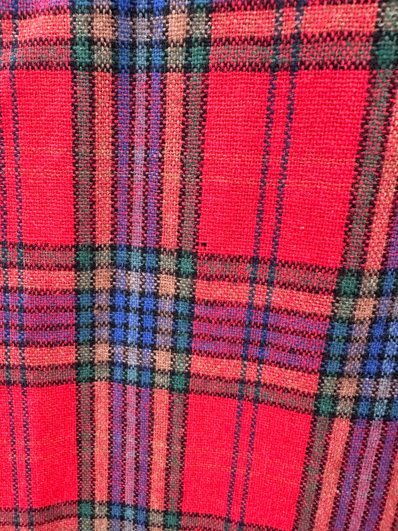 Fieldmaster Plaid Wool Blend Flannel Shirt - Medium