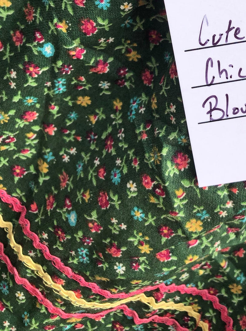 Cute Country Chic Patio Blouse - As is