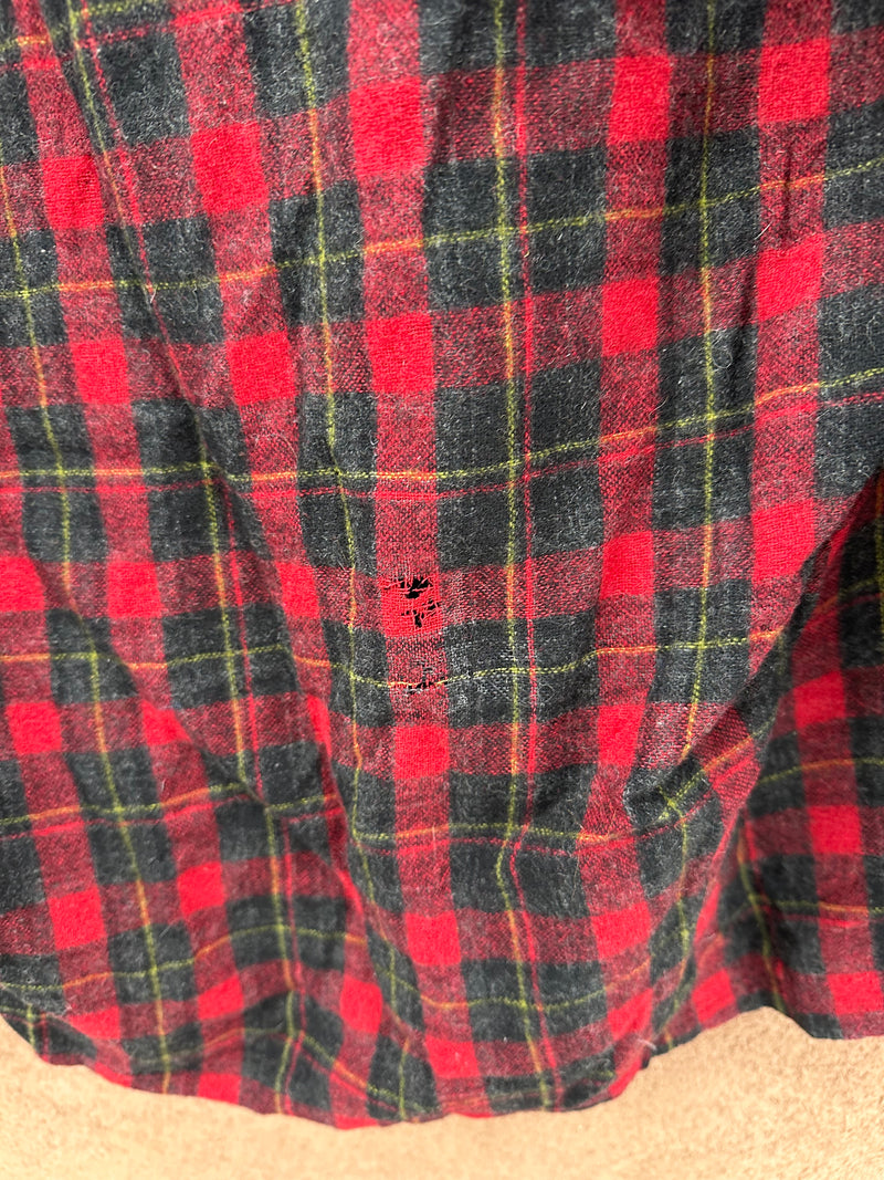 1960's Alexander's Wool Blend Flannel Shirt - as is