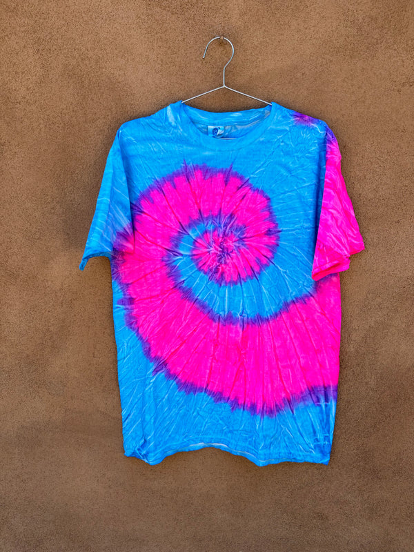 Pink/Blue Tie Dye Swirl T-shirt