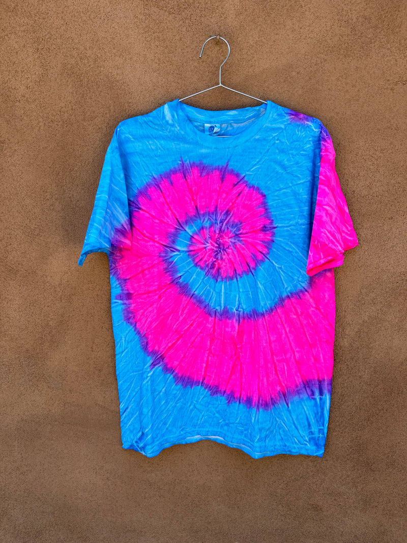 Pink/Blue Tie Dye Swirl T-shirt