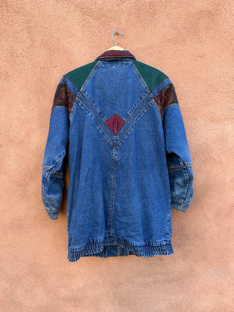 Current Seen Denim Tapestry Quilted Jacket