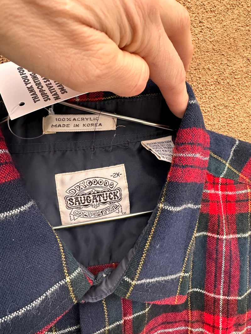 Saugatuck Drygood Co. Ltd. Flannel Short Sleeve Shirt