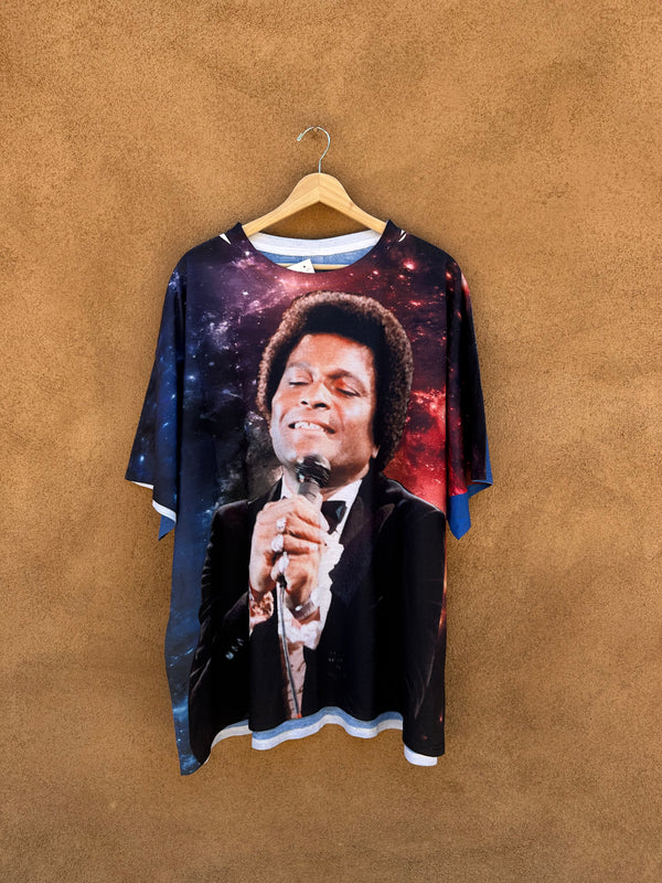 Charley Pride Large Front Print T-shirt