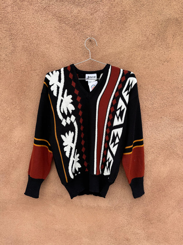 80's Southwest Style Acrylic Sweater