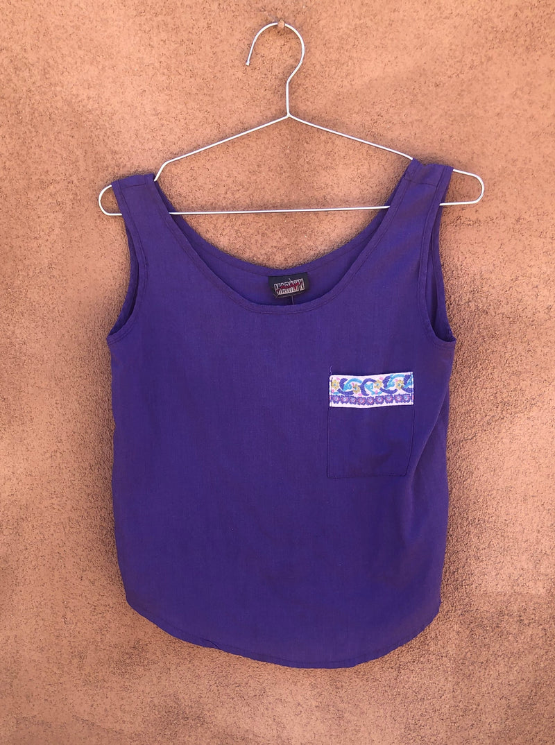 Purple Marilyn Tank with Pocket