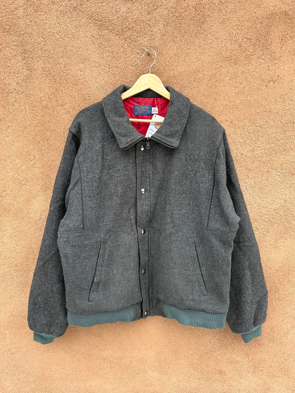 Storm Gray 1970's Pendleton Bomber Jacket