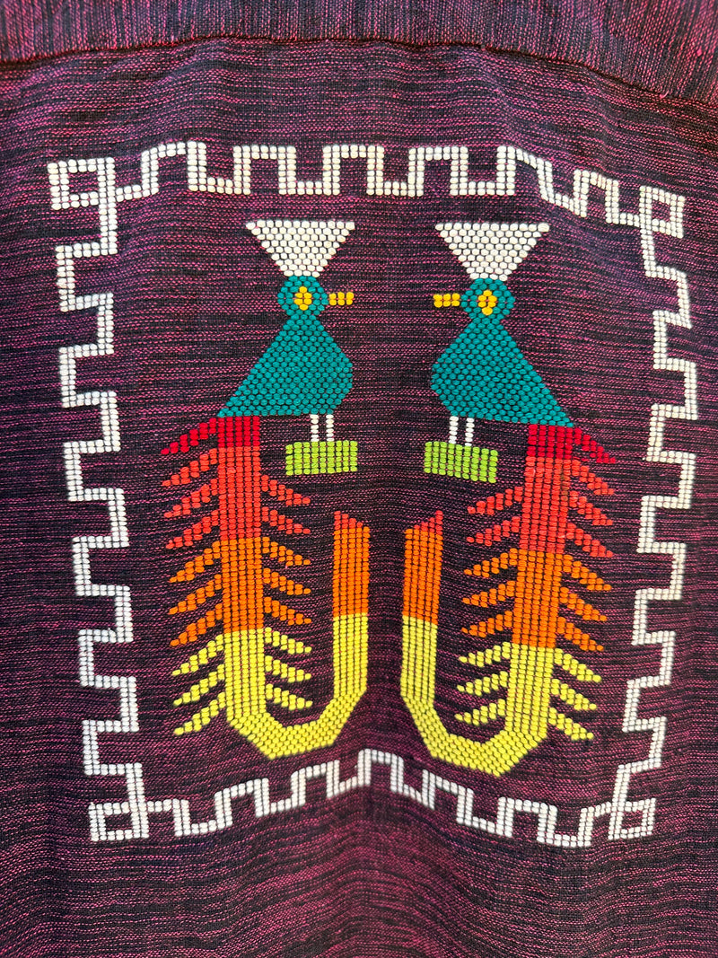 1960's Guatemalan Embroidered Textile Shirt