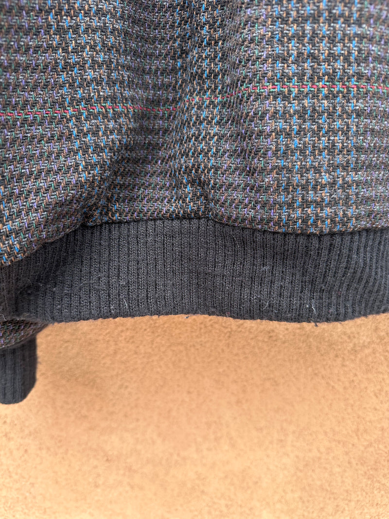 Vintage 1970's Pendleton Houndstooth Lobo Bomber Jacket