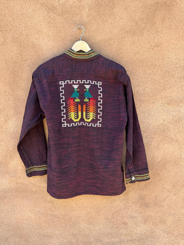 1960's Guatemalan Embroidered Textile Shirt