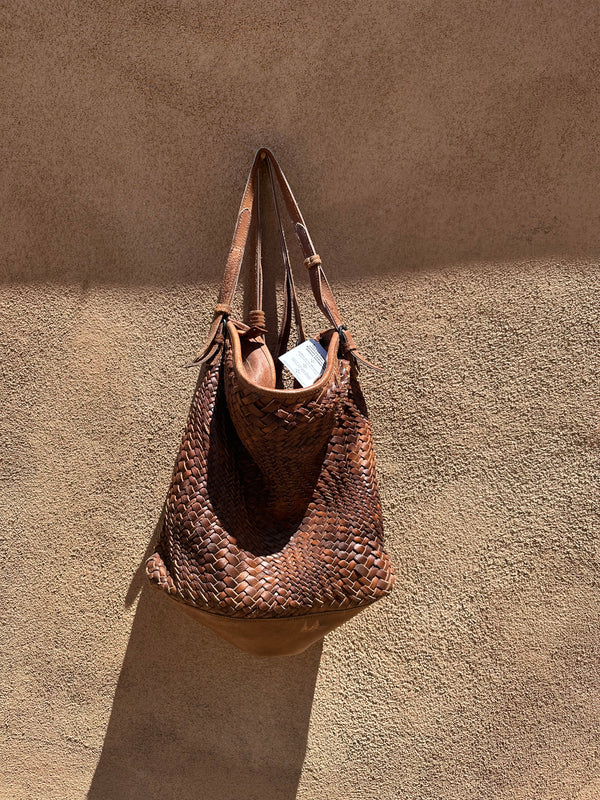 Woven Leather Purse by Soft Surroundings
