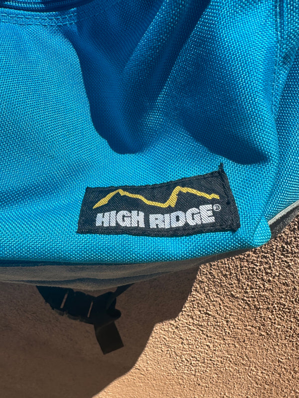 High Ridge Sky Blue Backpack with Gray Suede