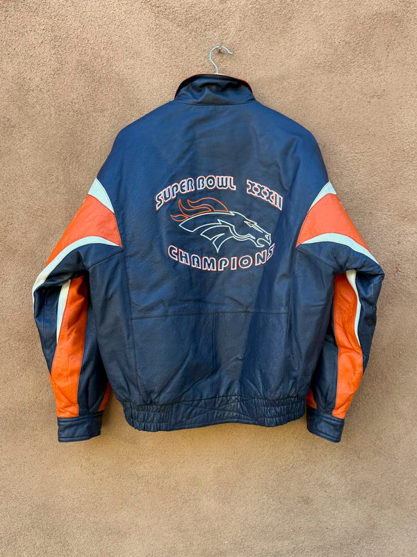 Denver Broncos XXXII Super Bowl Champions 97/98 Leather Jacket