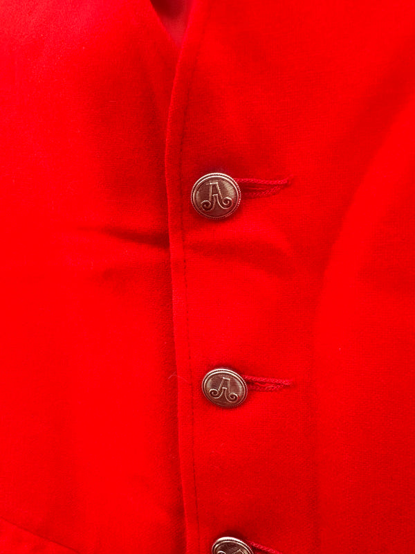 Red Pendleton Wool Vest