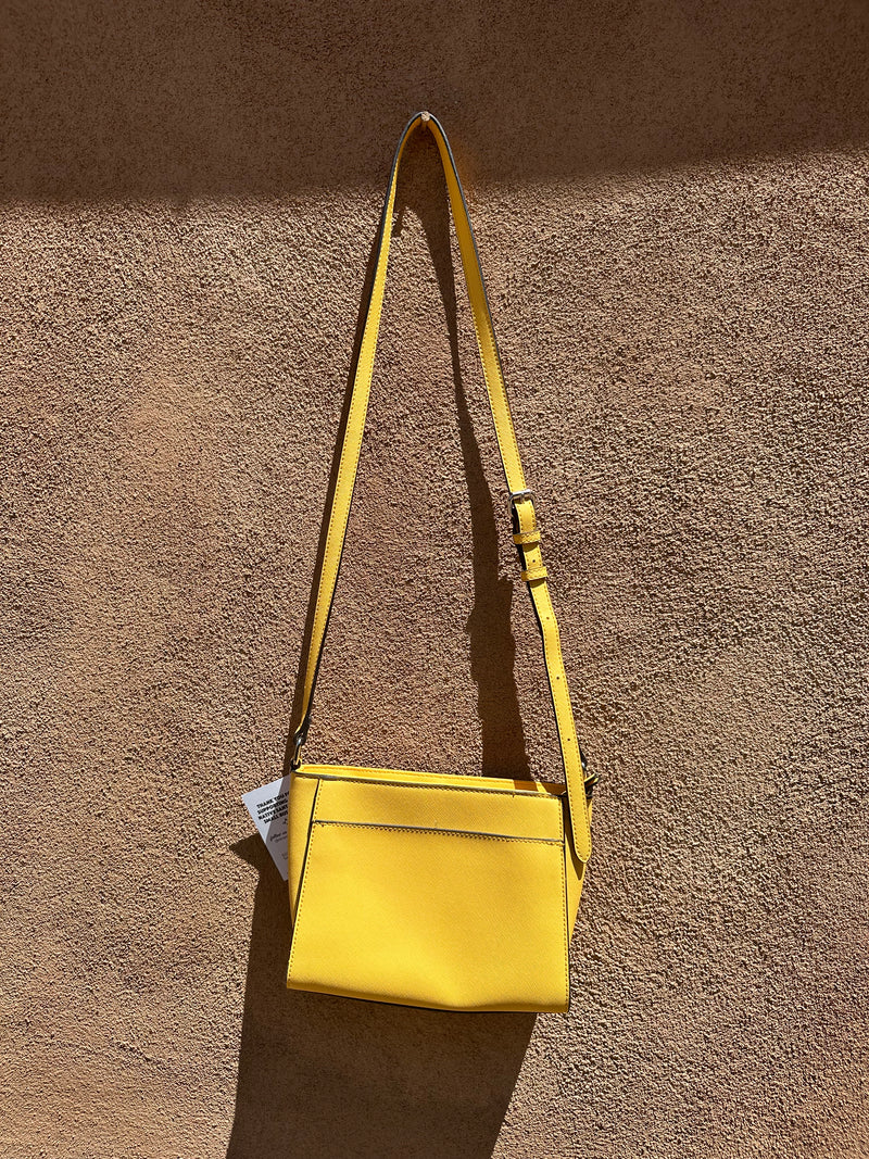 Anne Klein Yellow Lion Crossbody Bag