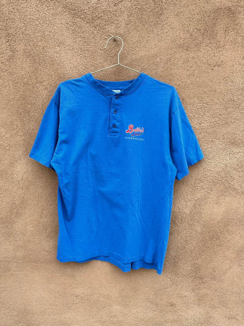 Bubba's at the Park Henley T-shirt