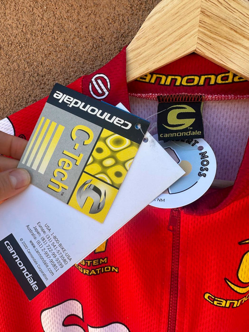 NWT 2000 Cannondale Long Sleeve Bicycle Zip Up Jersey