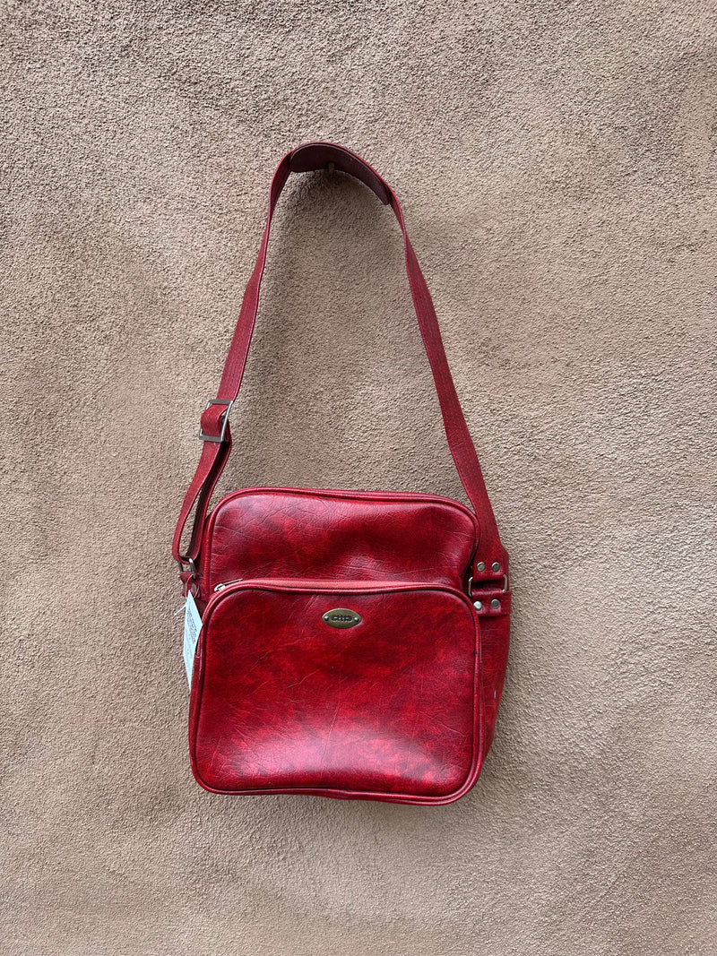 Red Vinyl OTTO Travel Bag