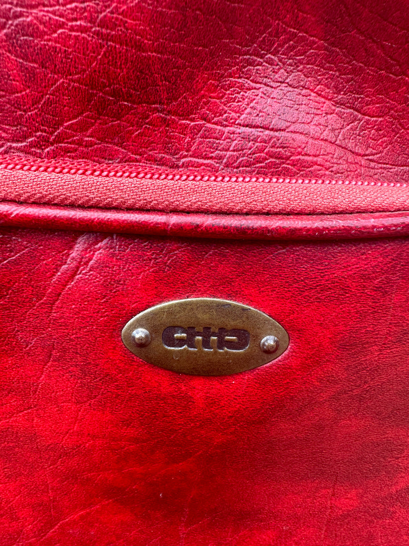 Red Vinyl OTTO Travel Bag