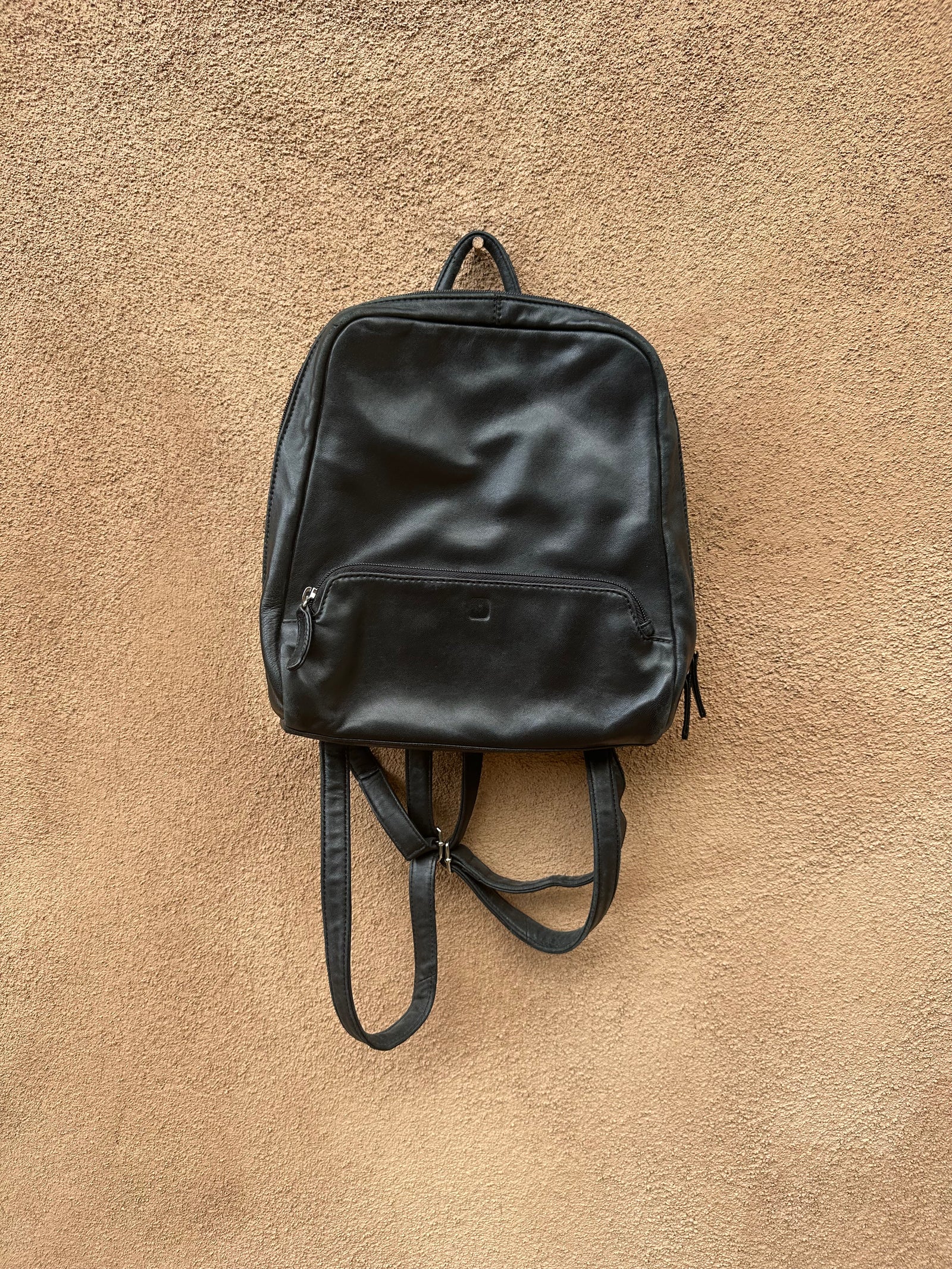 Vintage Wilsons Leather Black Leather Backpack – DESERT MOSS VINTAGE