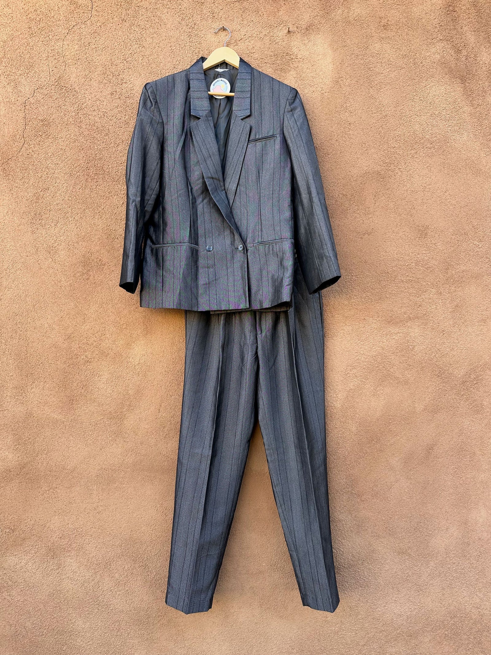 Vintage 1980's Frontline Sharkskin Suit - New Wave - Pants 31x31