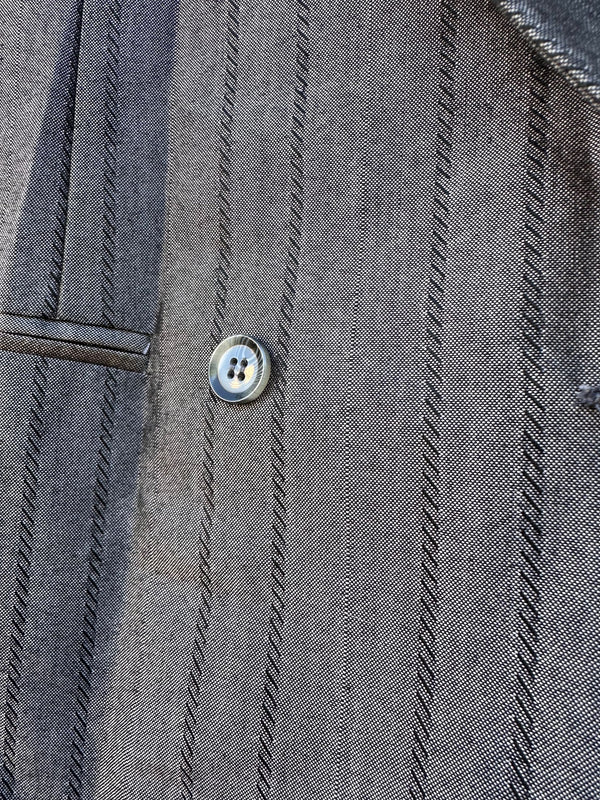 1980's Frontline Sharkskin Suit - New Wave - Pants 31x31, Blazer 44