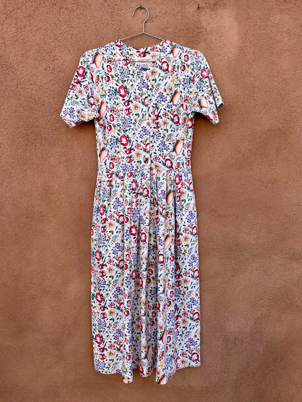 Talbots XS Peach Dress, 100% Cotton