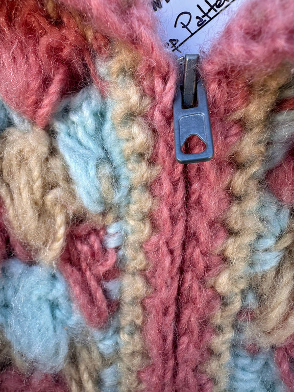 Scallop Pattern Crochet Cardigan Sweater