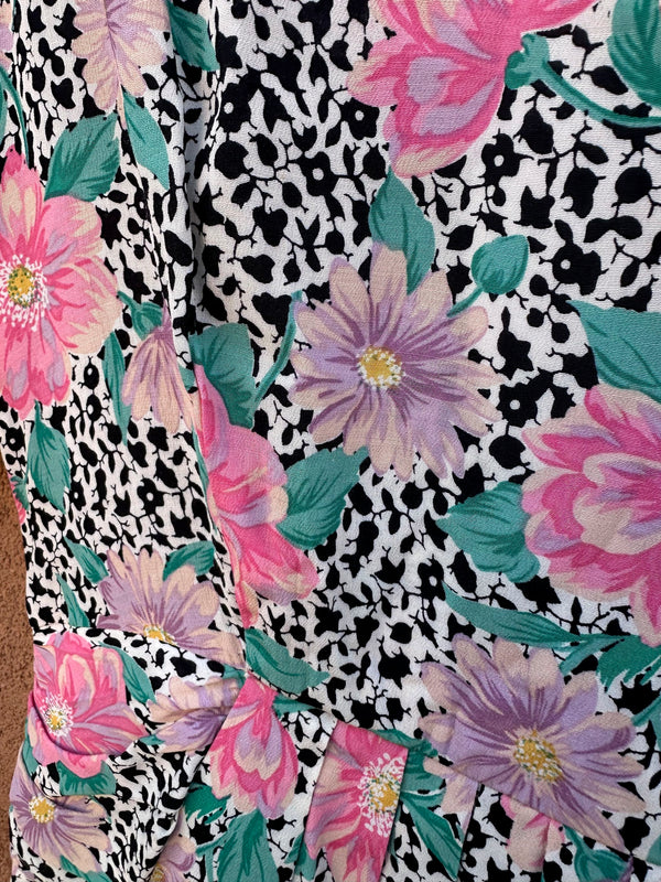 Jane Singer 1980's Spring Dress, sz 8