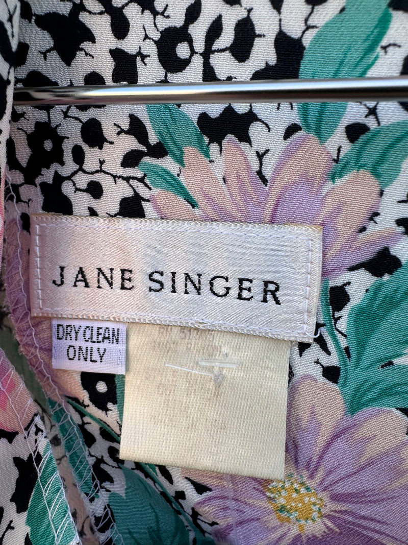 Jane Singer 1980's Spring Dress, sz 8