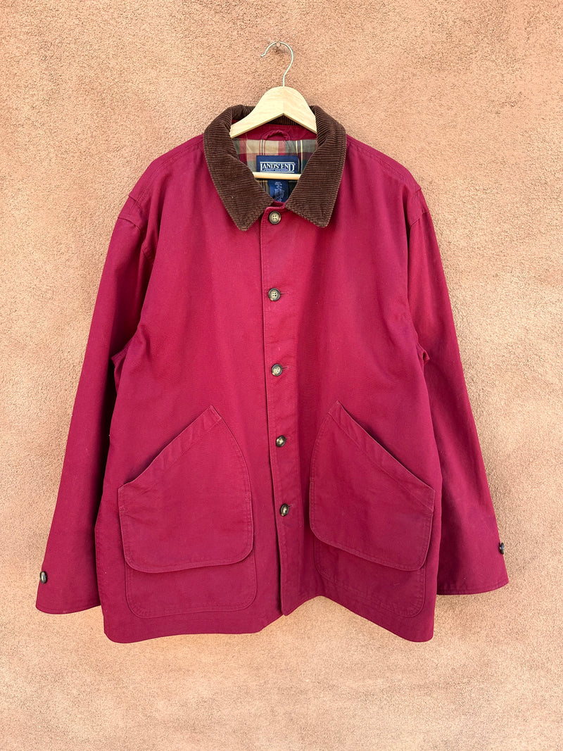 Classic L.L.Bean Maroon Field Chore Jacket