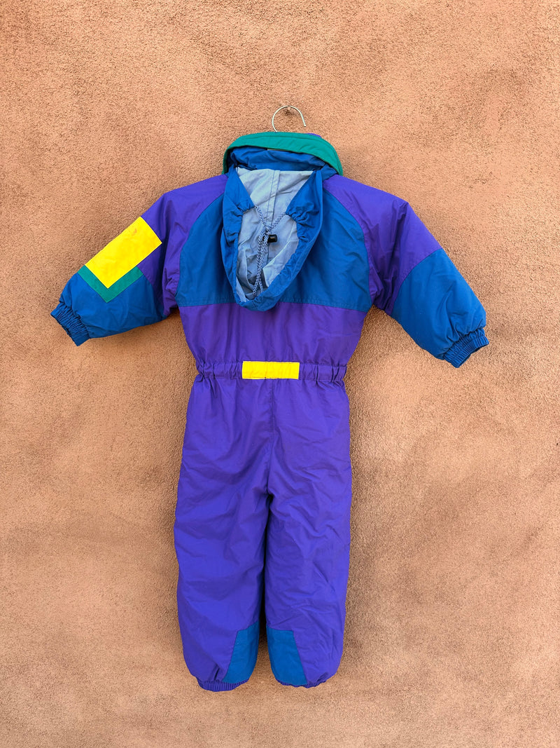 Kid's 90's Colorblock Ski/Snow Suit "Because it's There"