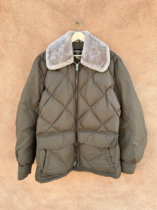 Goose Down Tempco Quilted Nylon Jacket